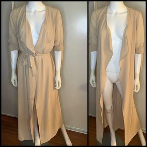 Beautiful Nude “Trench Style” Duster